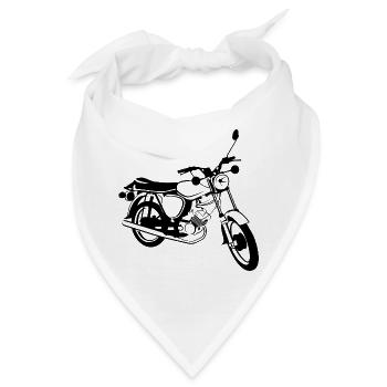 simson s51 Moped Legende DDR Osten Illustration - Bandana - Weiß - Vorne