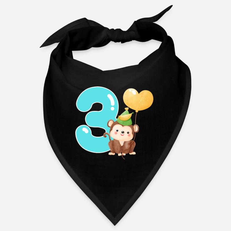 3ème anniversaire. Don de trois ans Bandana