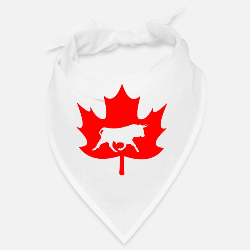 Canada maple leaf bull logo Bandana