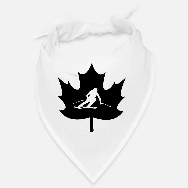 Canada maple leaf skiing logo Bandana