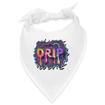 Buntes Faded-Rapper-Style Design - Bandana - Weiß - Vorne