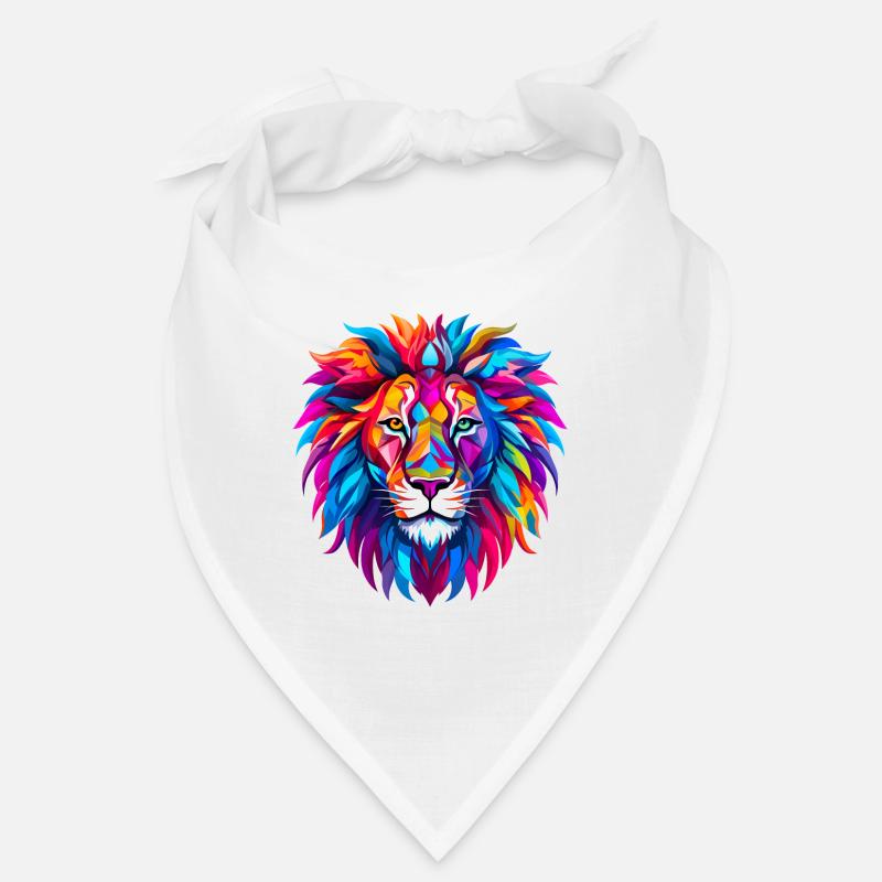 Lion polygonal Bandana