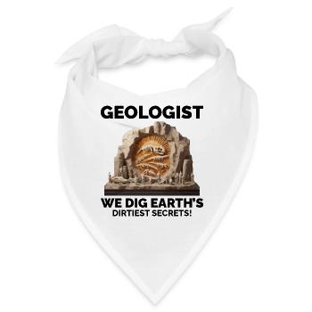 Geologen haben den besten "irdischen" Sinn für Humor - Bandana - Weiß - Vorne