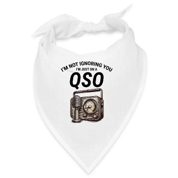 Nostalgischer QSO-Vintage-Amateurfunker Classic - Bandana - Weiß - Vorne