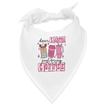 Winterzeit Schneeflocken Weihnachten Eis Geschenk - Bandana - Weiß - Vorne