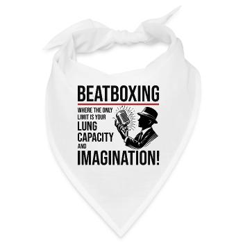 Beatboxing Kultur Rhythmic Beatbox Artistik Musik - Bandana - Weiß - Vorne