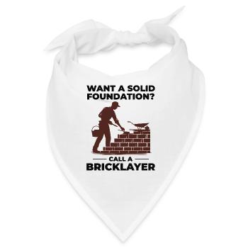 Maurer, Maurer, Maurer, Maurer, Maurer, Maurer, Maurer, Maurer - Bandana - Weiß - Vorne