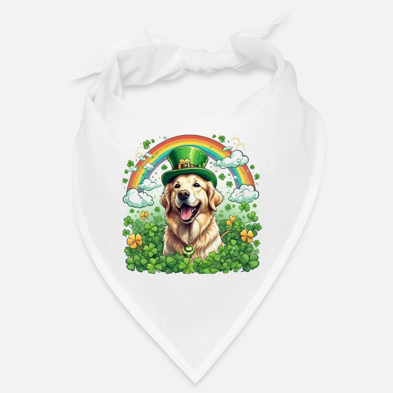 Chapeau vert et trèfle I Or de la Saint-Patrick Bandana