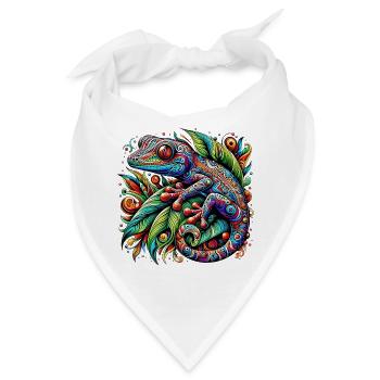 Gecko - Bandana - Weiß - Vorne