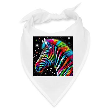 Zebra - Bandana - Weiß - Vorne
