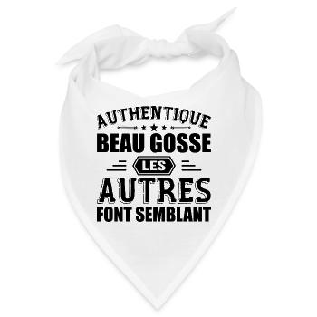 Authentisches gutaussehendes Kind - Bandana - Weiß - Vorne
