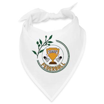 Federball Siegerin Badminton Sieg Spiel Spieler 1. - Bandana - Weiß - Vorne