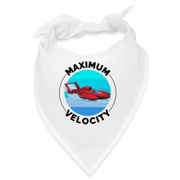 Wasserflugzeug Boot Rennen Schnellboot Motorboot - Bandana - Weiß - Vorne