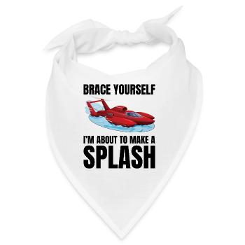 Splash Alert: Wasserflugzeug-Rennen Fun Wassersport - Bandana - Weiß - Vorne