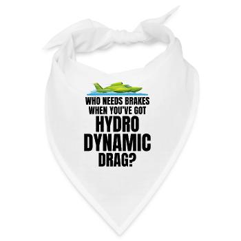 Hydrodynamische Bremsen für Wasserflugzeugrennen nicht im Lieferumfang enthalten - Bandana - Weiß - Vorne