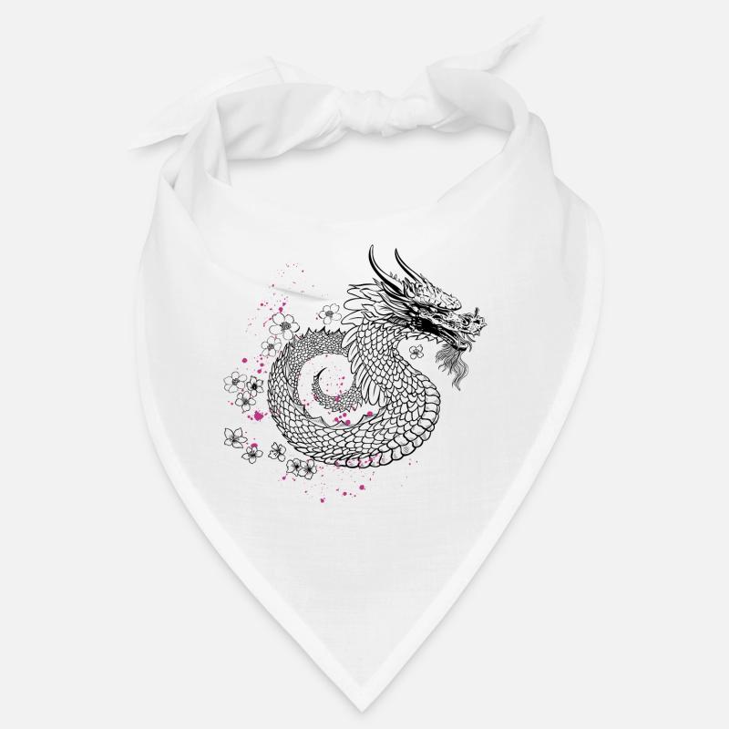 Dragon aux fleurs de cerisier style Sakura Bandana