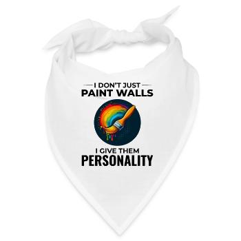 Hausmaler Wandmalerei Innenarchitekt - Bandana - Weiß - Vorne