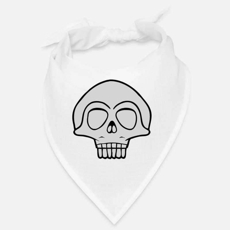 Conception de crâne gris Bandana