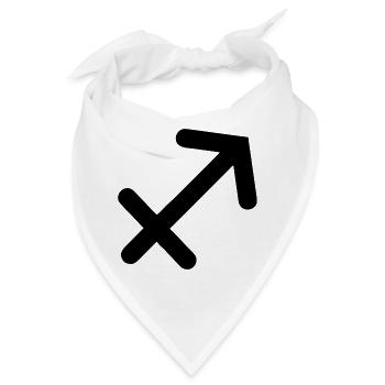 Sternzeichen Schütze Schütze - Bandana - Weiß - Vorne