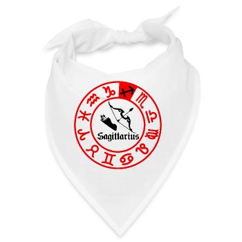 Sternzeichen Schütze Schütze - Bandana - Weiß - Vorne