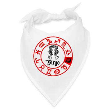Zwölf Sternzeichen Jungfrau Jungfrau - Bandana - Weiß - Vorne
