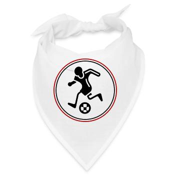 Fussballer Fussball Spieler - Bandana - Weiß - Vorne