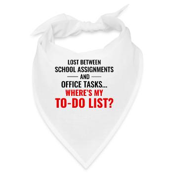 Arbeit Memes Büro-Humor Arbeitsplatz Lustig - Bandana - Weiß - Vorne