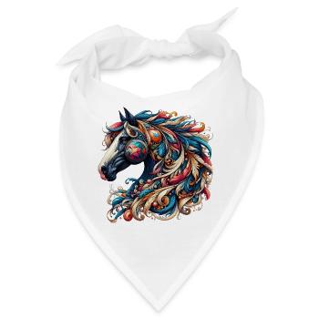Pferd - Bandana - Weiß - Vorne