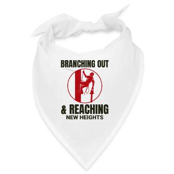 Baumpfleger Baumchirurg Kletterer Klettertrimmer - Bandana - Weiß - Vorne