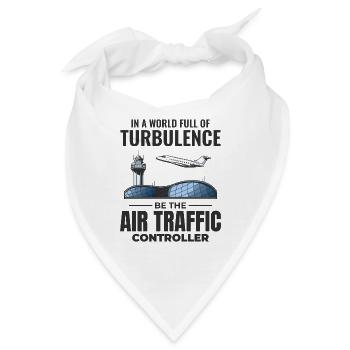 Fluglotse ATC Aviation Humor Flugzeug - Bandana - Weiß - Vorne