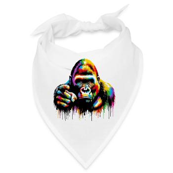 Gorilla - Bandana - Weiß - Vorne