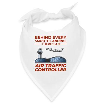 Fluglotse ATC Aviation Humor Flugzeug - Bandana - Weiß - Vorne