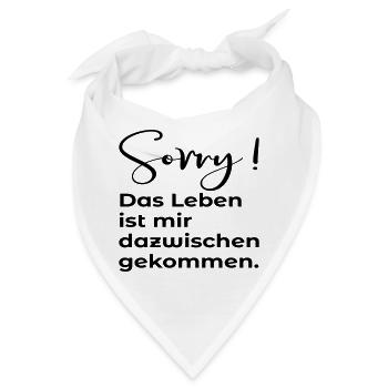 AUSREDE - ZEITMANAGEMENT - Bandana - Weiß - Vorne