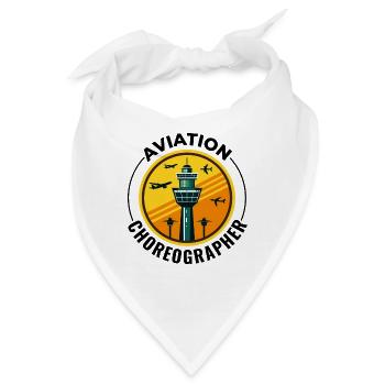Fluglotse ATC Aviation Humor Flugzeug - Bandana - Weiß - Vorne