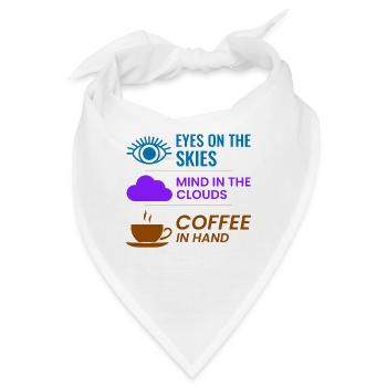 Fluglotse Kaffee ATC Luftfahrt Humor - Bandana - Weiß - Vorne