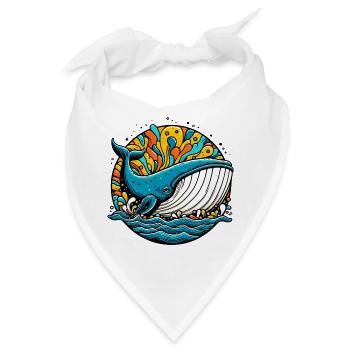 Wal - Bandana - Weiß - Vorne