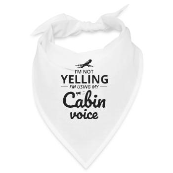 Flugbegleiter Flugpersonal - Bandana - Weiß - Vorne