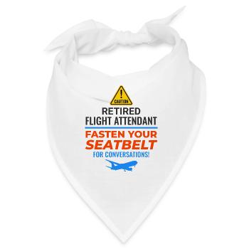 Flugbegleiter im Ruhestand Flugbegleiter Flugbegleiter - Bandana - Weiß - Vorne