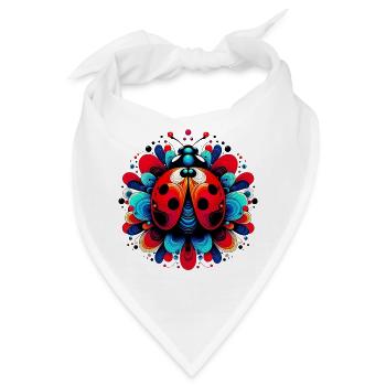 Marienkäfer - Bandana - Weiß - Vorne