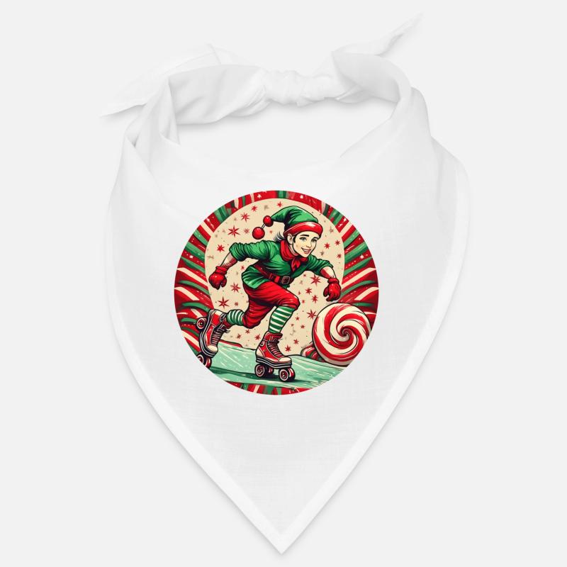 Weihnachtself-inline-skating Bandana