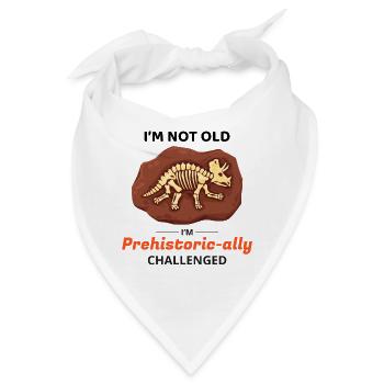 Fossilienjagd Paläontologie Dinosaurier Prähistorisch - Bandana - Weiß - Vorne