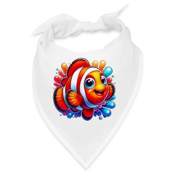 Clownfische - Bandana - Weiß - Vorne