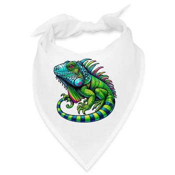 Leguan - Bandana - Weiß - Vorne