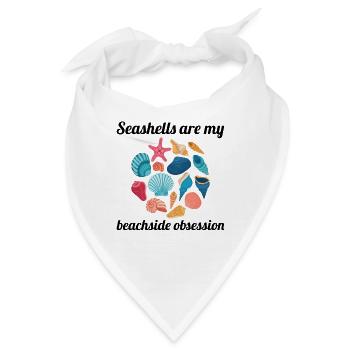Muscheln Sammler Strandräuber Muschel Ozean - Bandana - Weiß - Vorne