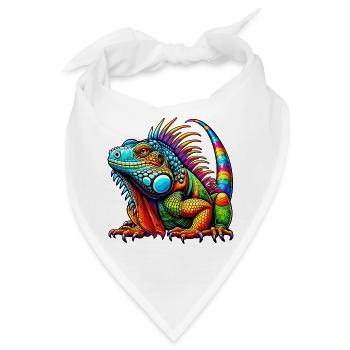 Leguan - Bandana - Weiß - Vorne