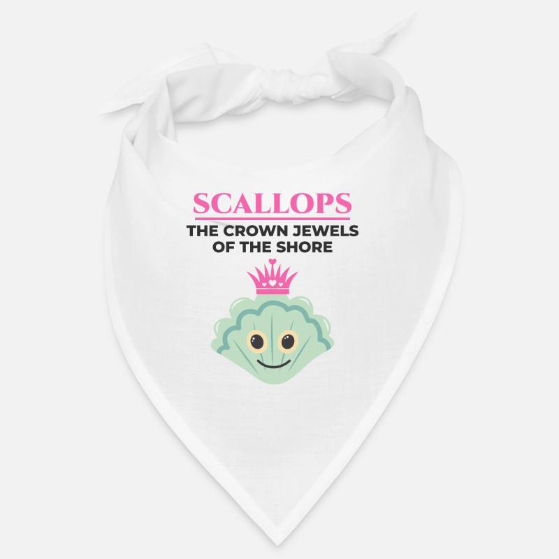 Scallop Seashells Collector Beachcomber Shellfish Bandana