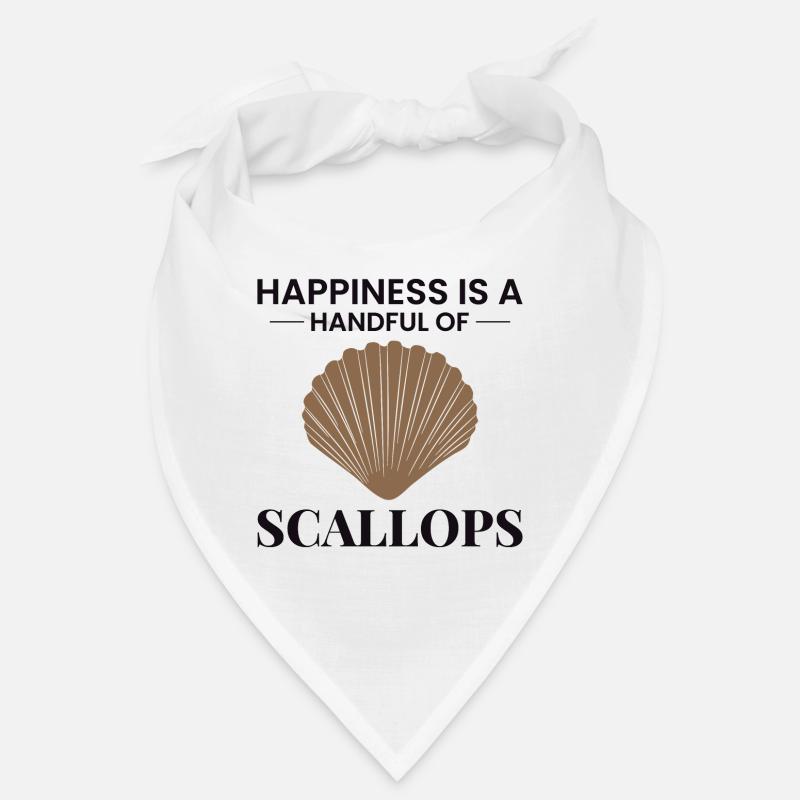 Scallop Seashells Collector Beachcomber Shellfish Bandana