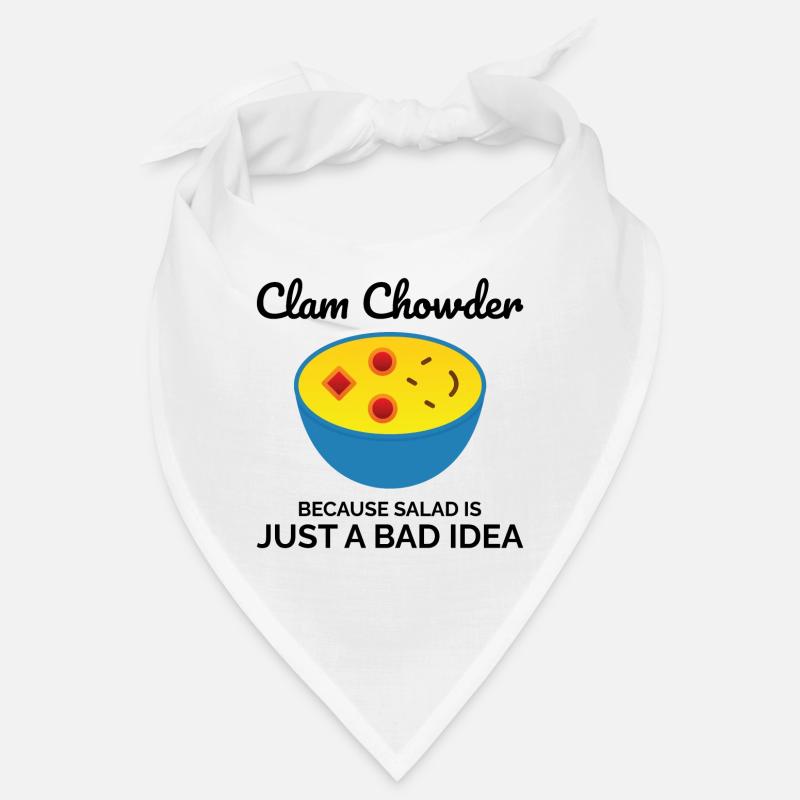 Clam Chowder Shellfish Hilarious Seafood Soup Bandana