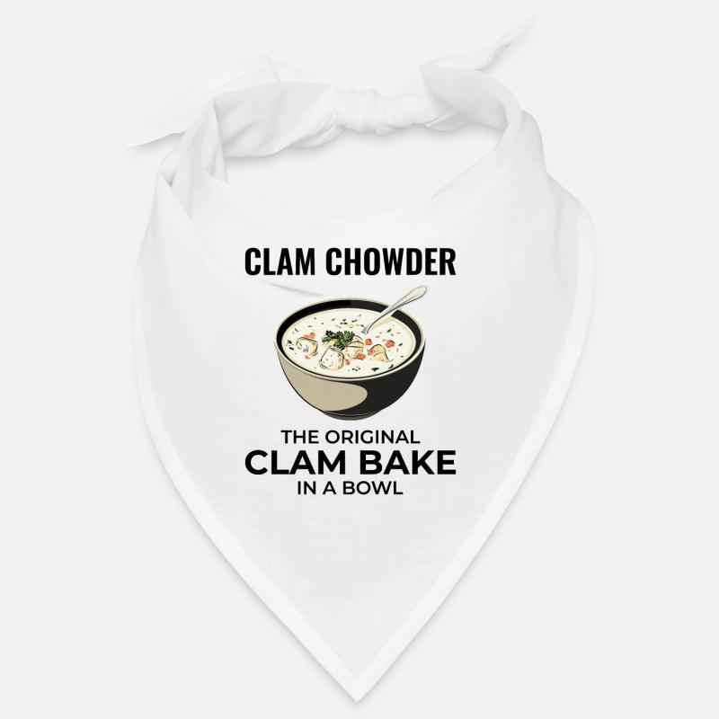 Clam Chowder Shellfish Hilarious Seafood Soup Bandana