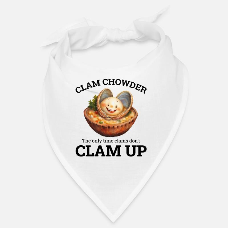 Clam Chowder Shellfish Hilarious Seafood Soup Bandana